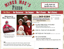 Tablet Screenshot of minermoespizza.com